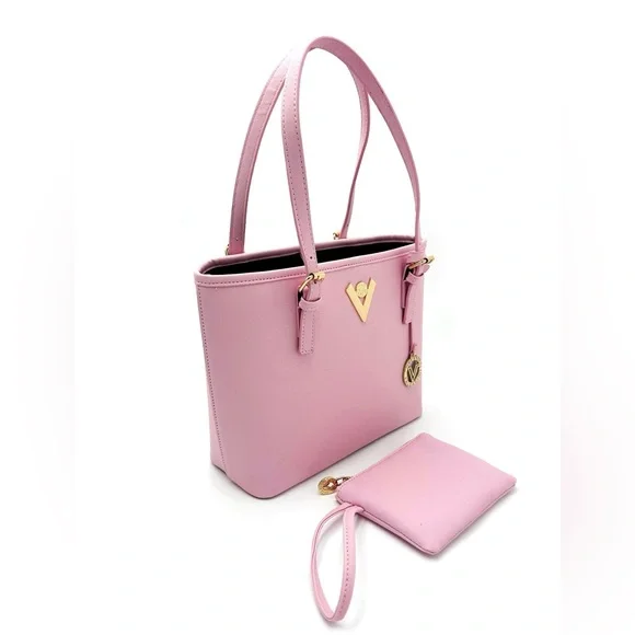 Valentio Orlandi Pink Tote with Wristlet NWT - Picture 2 of 2